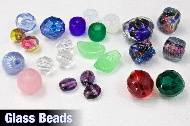 Five 20 x 8mm Czech glass beads - rectangular flower tube beads - aqua –  Glorious Glass Beads
