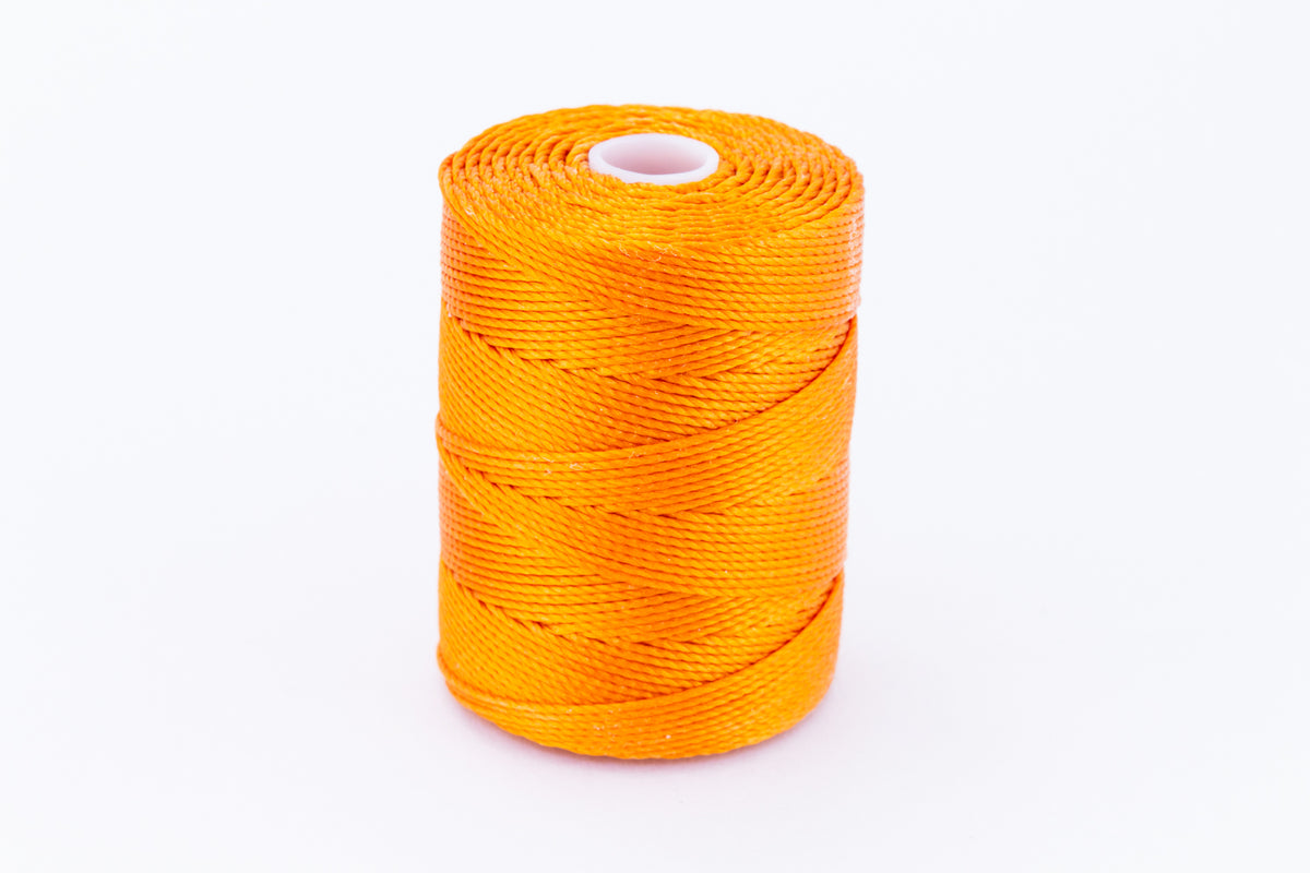 Popsicle Orange C-Lon 0.5mm Bonded Nylon Bead Cord #CDO091 – General Bead