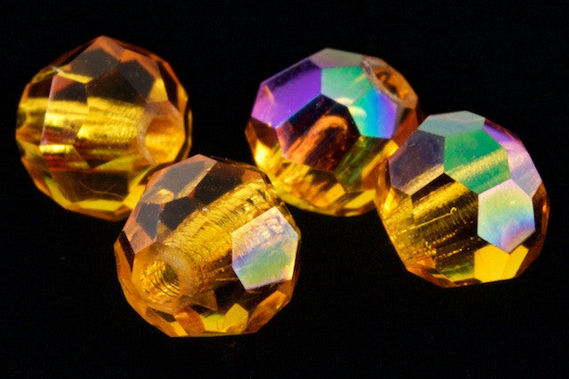 Package of 720 beads, Preciosa Czech crystal AB deals Iridescent, 4mm faceted round