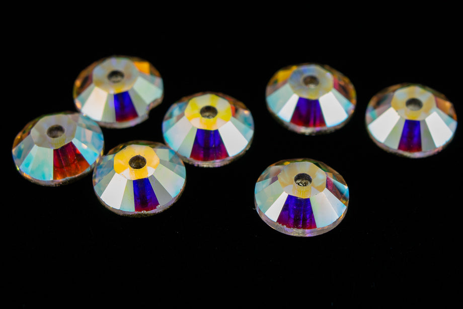 Swarovski 3mm Lochrosen crystal rhinestone sew-ons