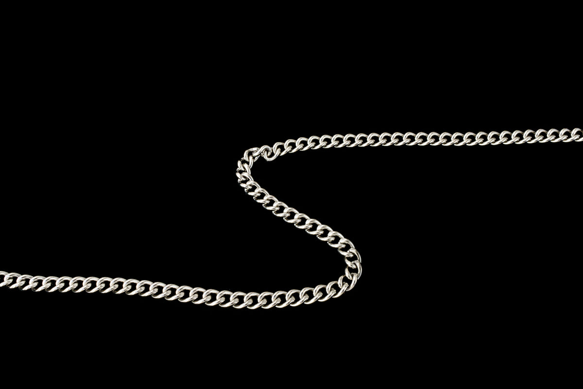1.8mm Titanium Curb Chain #TIE089 – General Bead