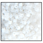 11/0 Matte Transparent Crystal 2 Cut Czech Seed Bead (1/2 Kilo) Preciosa #00050M