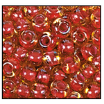 6/0 Violet Lined Topaz Czech Seed Bead (1/2 Kilo) Preciosa #11027