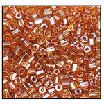 11/0 Luster Transparent Medium Topaz 2 Cut Czech Seed Bead (1/2 Kilo) Preciosa #16070