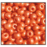 6/0 Tangerine Matte Pearl Czech Seed Bead (1/2 Kilo) Preciosa #16692