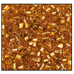11/0 Silver Lined Deep Gold 2 Cut Czech Seed Bead (1/2 Kilo) Preciosa #17070