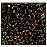 12/0 Silver Lined Dark Goldenrod 3-Cut Czech Seed Bead (10 Hanks) Preciosa #17140