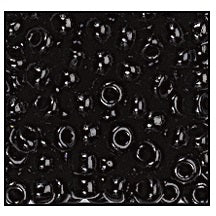 2/0 Opaque Black Czech Seed Bead (1/2 Kilo) Preciosa #23980