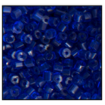 11/0 Transparent Cobalt 2 Cut Czech Seed Bead (1/2 Kilo) Preciosa #30100