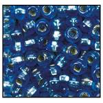 11/0 Silver Lined Light Sapphire Iris Czech Seed Bead (1/2 Kilo) Preciosa #37039
