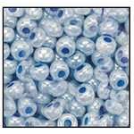 6/0 Opaque Blue Ceylon Czech Seed Bead (1/2 Kilo) Preciosa #37136
