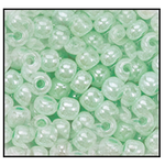 6/0 Opaque Light Green Ceylon Czech Seed Bead (1/2 Kilo) Preciosa #37154
