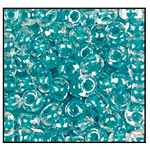 6/0 Teal Lined Crystal Czech Seed Bead (1/2 Kilo) Preciosa #38658