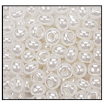 11/0 Off White Ceylon Czech Seed Bead (1/2 Kilo) Preciosa #47102