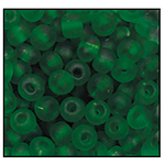 6/0 Matte Tr. Forest Green Czech Seed Bead (1/2 Kilo) Preciosa #50060M