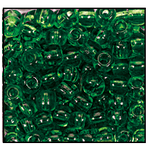 6/0 Transparent Forest Green Czech Seed Bead (1/2 Kilo) Preciosa #50060