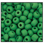 11/0 Matte Opaque Leaf Green Czech Seed Bead (1/2 Kilo) Preciosa #53250M