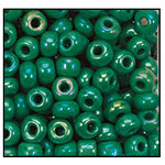 6/0 Opaque Green Iris Czech Seed Bead (1/2 Kilo) Preciosa #54250