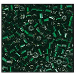 11/0 Silver Lined Dark Emerald 2 Cut Czech Seed Bead (1/2 Kilo) Preciosa #57620