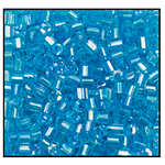 11/0 Transparent Light Aqua Iris 2 Cut Czech Seed Bead (1/2 Kilo) Preciosa #61010