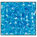 6/0 Transparent Light Aqua Iris Czech Seed Bead (1/2 Kilo) Preciosa #61010