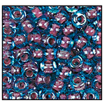 6/0 Red Lined Aqua Czech Seed Bead (1/2 Kilo) Preciosa #61018