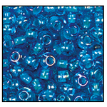 6/0 Green Lined Aqua Iris Czech Seed Bead (1/2 Kilo) Preciosa #64005