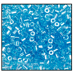 11/0 Luster Transparent Aqua 2 Cut Czech Seed Bead (1/2 Kilo) Preciosa #66000