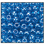 6/0 Luster Transparent Sky Blue Czech Seed Bead (1/2 Kilo) Preciosa #66150