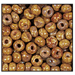 2/0 Opaque Travertine Marble Czech Seed Bead (1/2 Kilo) Preciosa #66209
