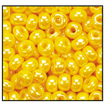 11/0 Opaque Dark Yellow Luster Czech Seed Bead (1/2 Kilo) Preciosa #88130