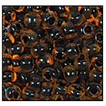 11/0 Black Lined Orange Czech Seed Bead (1/2 Kilo) Preciosa #90004