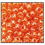 11/0 Luster Transparent Dark Orange Czech Seed Bead (1/2 Kilo) Preciosa #96030