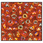 10/0 Silver Lined Orange Iris Czech Seed Bead (1/2 Kilo) Preciosa #97039