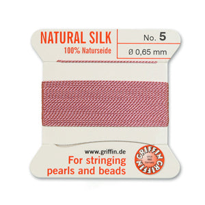 Griffin Natural Silk Bead String,0.65mm