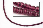 9/0 Transparent Amethyst Czech Seed Bead (1/2 Kilo) Preciosa #20060