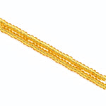 9/0 Transparent Medium Topaz Czech Seed Bead (1/2 Kilo) Preciosa #10070