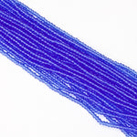 11/0 Transparent Light Sapphire Czech Seed Bead (10 Gm, Hank, 1/2 Kilo) #CSG316