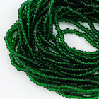 9/0 Transparent Evergreen Czech Seed Bead (1/2 Kilo) Preciosa #50150