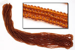 9/0 Transparent Dark Goldenrod Czech Seed Bead (1/2 Kilo) Preciosa #10110