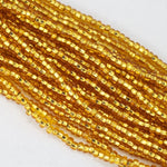 9/0 Silver Lined Gold Czech Seed Bead (1/2 Kilo) Preciosa #17050