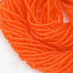 9/0 Transparent Dark Orange Czech Seed Bead (1/2 Kilo) Preciosa #90030