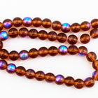 4mm Tr. Dark Goldenrod AB Druk Bead (1200 Pcs) #GAB189