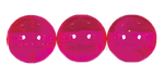 6mm Transparent Hot Pink Druk Bead (600 Pcs) #GAD187