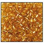 9/0 Silver Lined Gold 2 Cut Czech Seed Bead (1/2 Kilo) Preciosa #17050