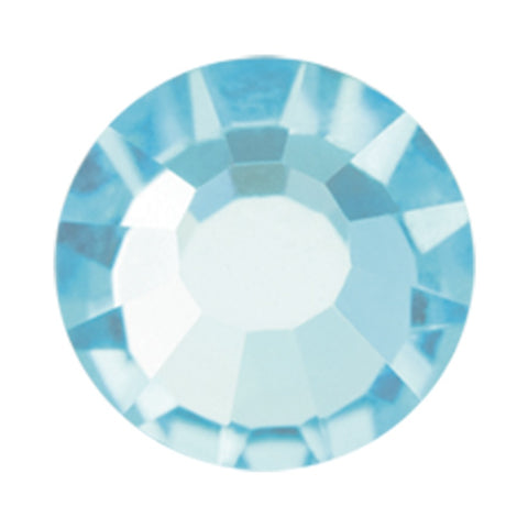 Preciosa 2155 VIVA 12 Aqua Bohemica Hot Fix Flat Back Rhinestones (Various Sizes)