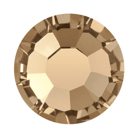 Preciosa 2155 VIVA 12 Light Smoked Topaz Hot Fix Flat Back Rhinestones (Various Sizes)