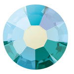 Preciosa 2151 Blue Zircon AB Maxima Flat Back Rhinestones (Various Sizes)