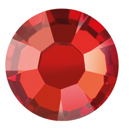 Preciosa 2151 Red Flame Maxima Flat Back Rhinestones (Various Sizes)