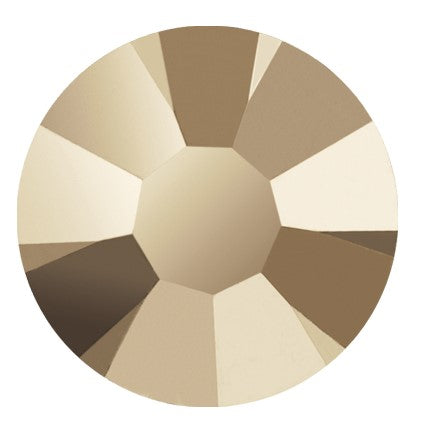 Preciosa 2151 Starlight Gold Maxima Flat Back Rhinestones (Various Sizes)